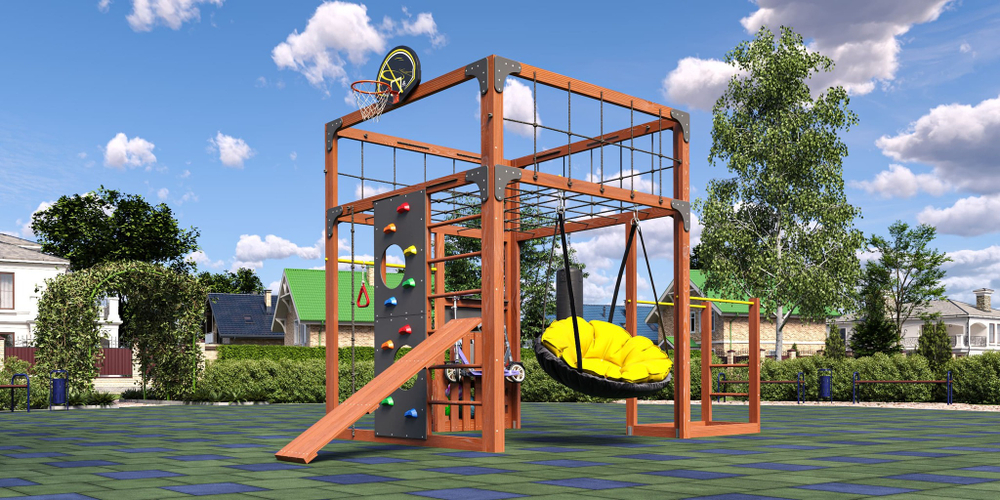 Детская площадка Савушка КУБ-1 (махагон)