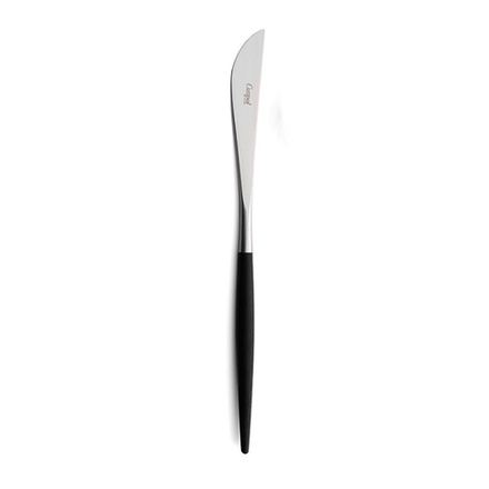 Нож столовый, matte chrom/black, 23 см x 1,5 см, GO.03