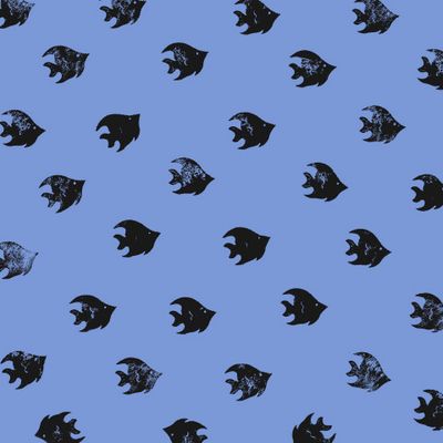 Морской принт с рыбками