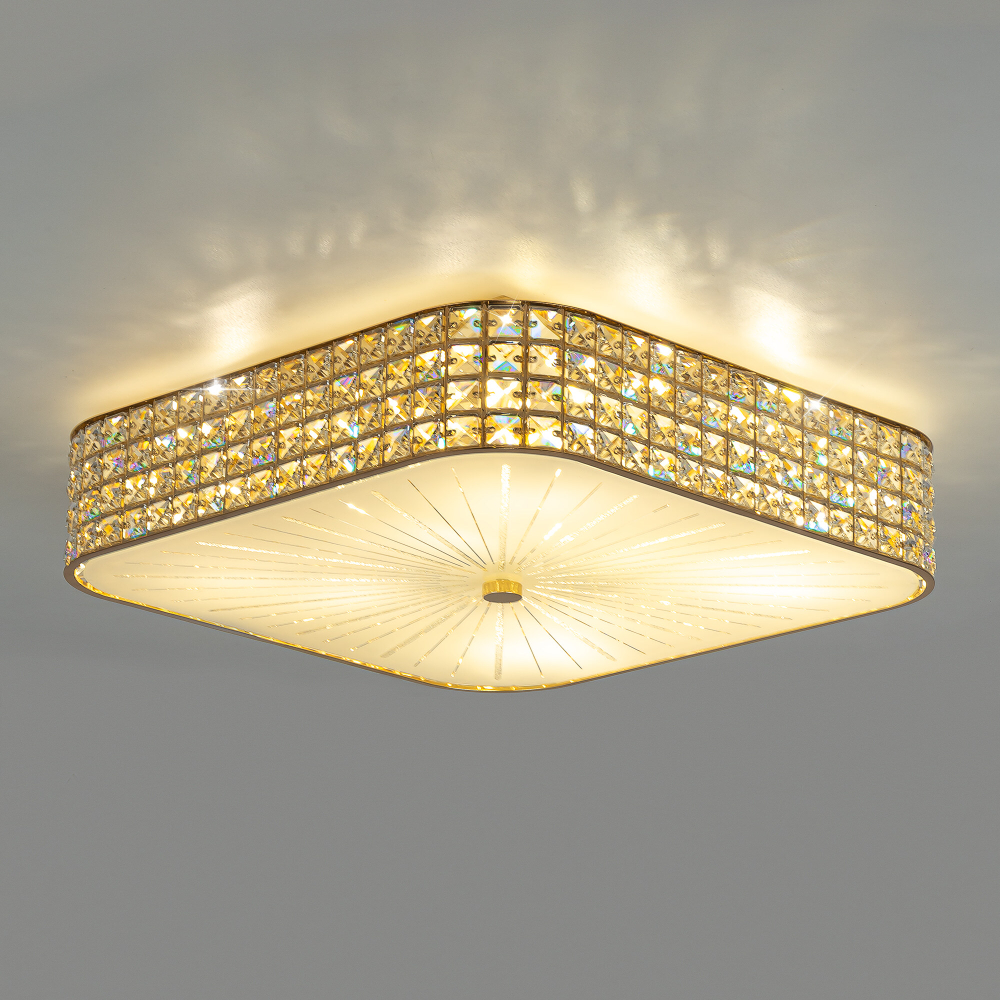 Citilux Портал CL324282 Люстра хрустальная Золото