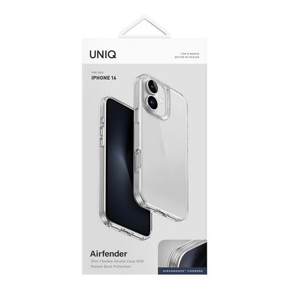 Чехол Uniq Air Fender для iPhone 16 Clear (IP6.1(2024)-AIRFNUD)