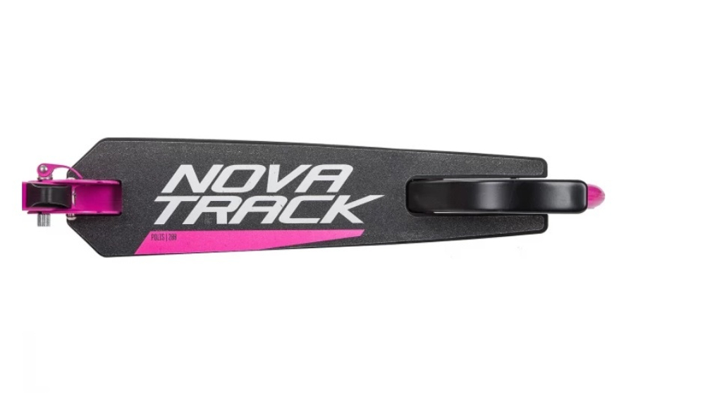Самокат для детей NOVATRACK POLIS, 200 мм, складной, розовый
