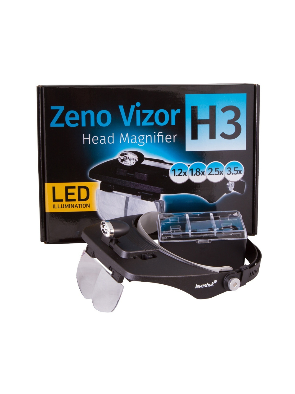 Лупа налобная Levenhuk Zeno Vizor H3