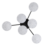 8236/6CL LEDIO LN25 000 черный, металл/акрил Люстра потолочная с ПДУ LED 85W 3000-6000К 220V DIDANA