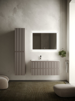 Тумба с раковиной Sancos Snob R 100 см SNR100LSM левая, doha soft