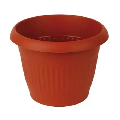 Кашпо ЛИВИЯ D420мм 26л с поддоном Терракотовый 0,325,42х0,42м (комплект 5 шт)