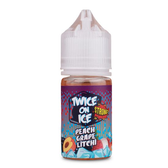 Жидкость Twice On Ice STRONG, 30 мл, Peach Grape Litchi