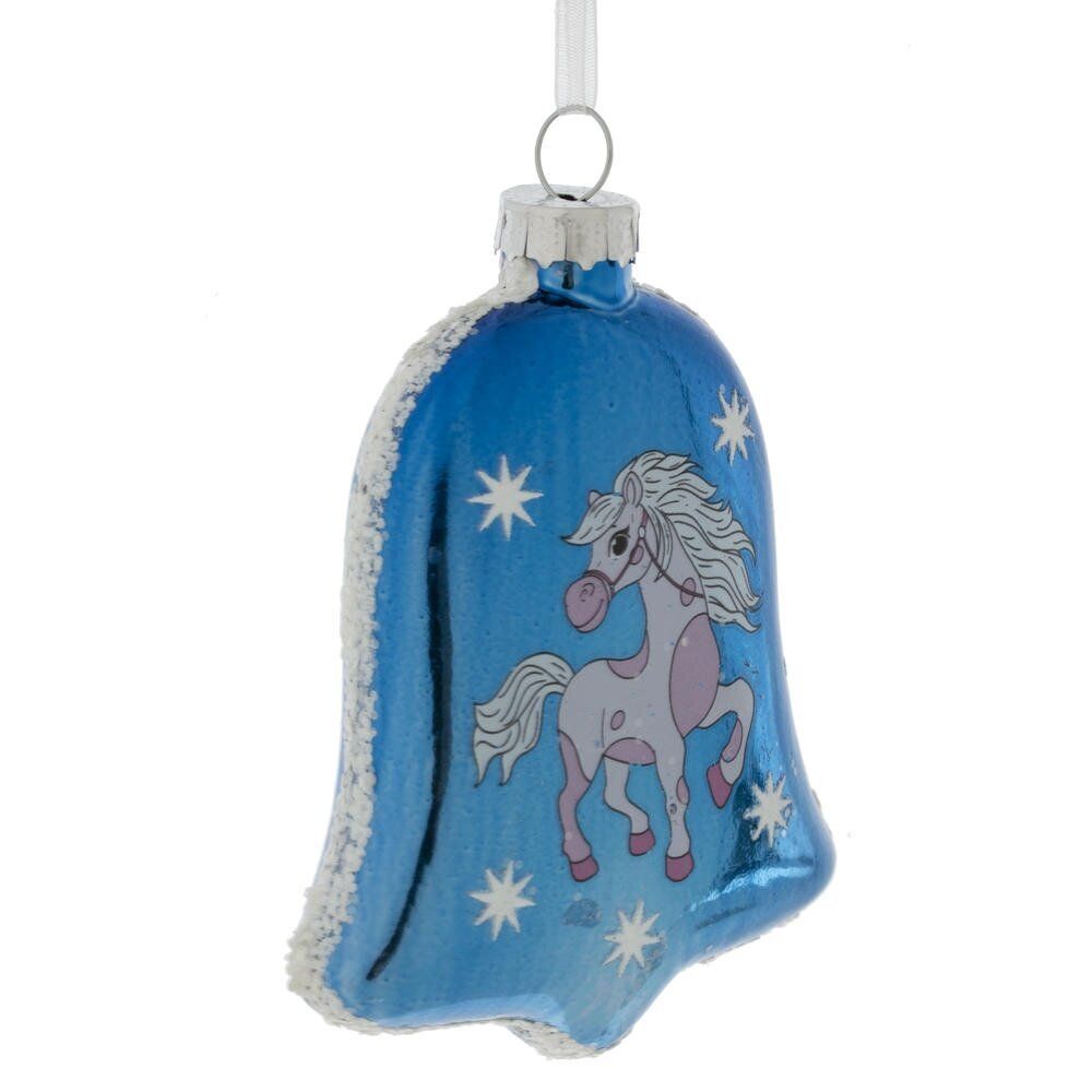 GAEM Украшение новогоднее "Колокольчик с лошадкой", L8 W2,5 H11 см