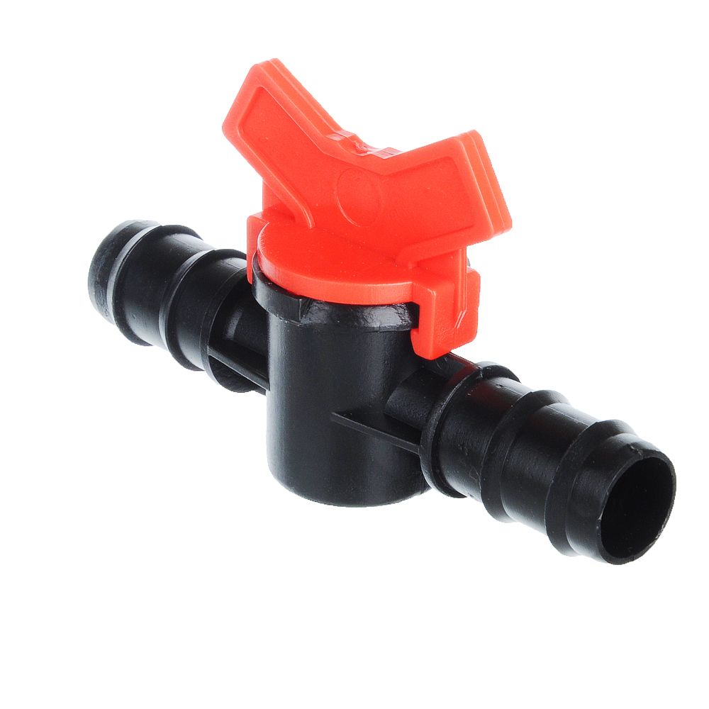 Кран проходной для шланга пластиковый 20*20 мм