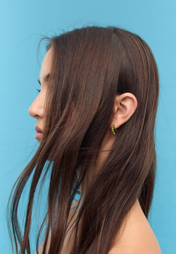 STRADIVARIUS Набор из 9 пар блестящих сережек, золотой