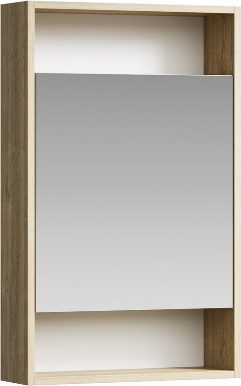 Сити Шкаф-зеркало 50 см, цвет дуб балтийский, SIT0405DB