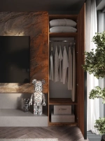 Шкаф Распашной Коричневый 61х220x52,5 SOHO