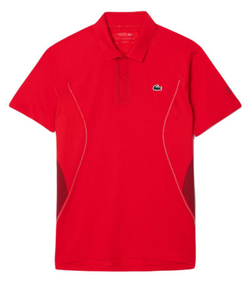 Мужское теннисное поло Lacoste Tennis x Novak Djokovic Ultra-Dry Polo - красный