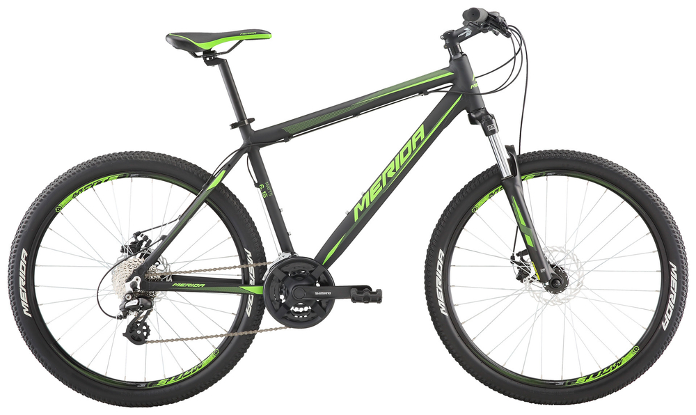 Велосипед '19 Merida Matts 6.15-MD Колесо:26" Рама:S(16") MattBlack/LiteGreen (2000053533621)