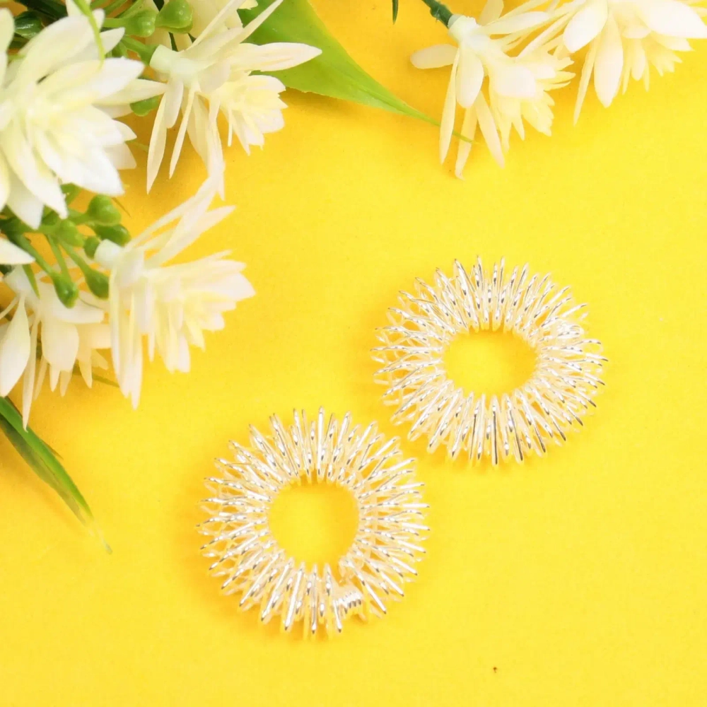 Массажер для пальцев «Кольцо Су-Джок» (набор 2 шт.), 3*0,9 см