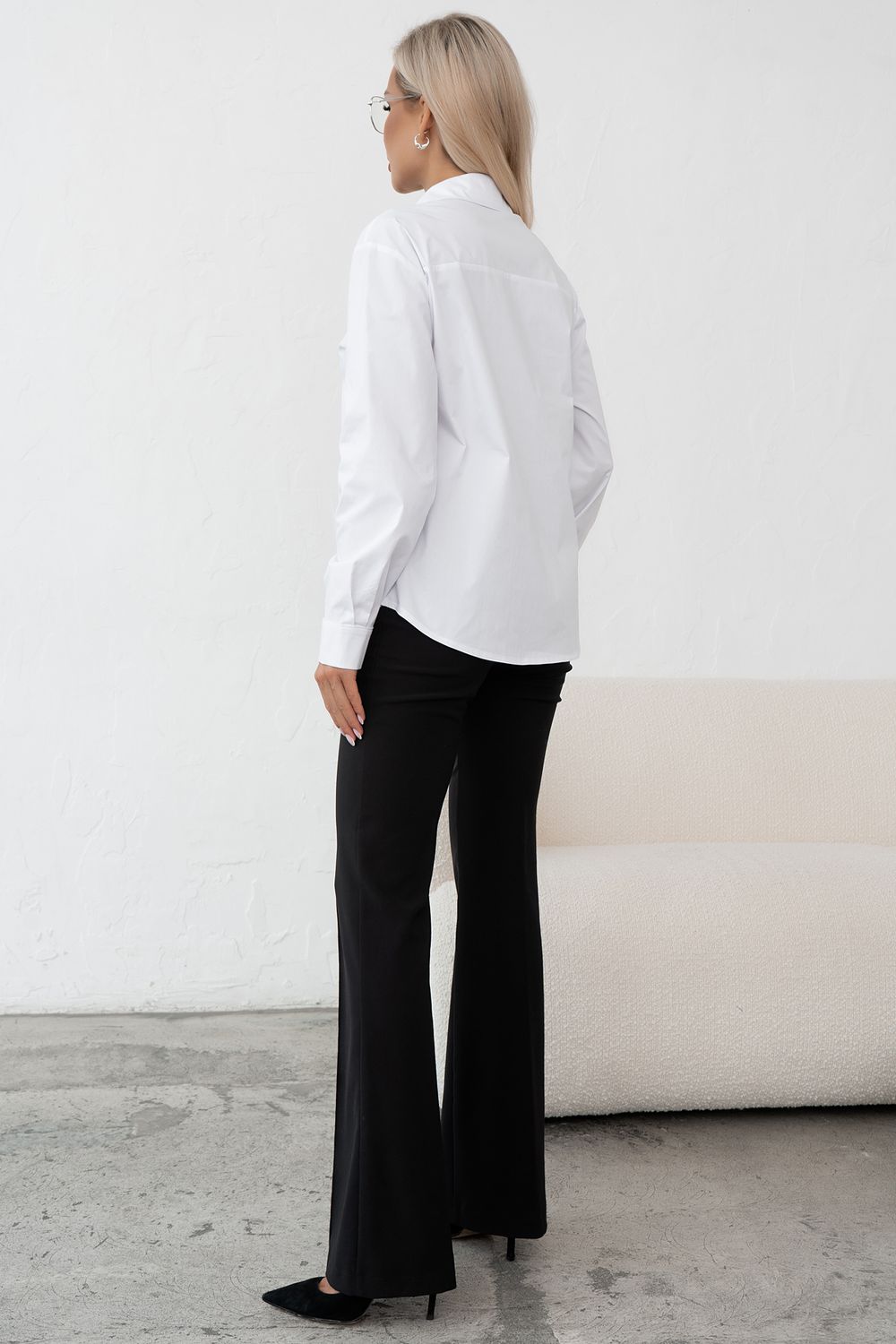 Блузка Эдит (белый) Б11-134 Nikol