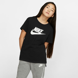 Футболка для девочки теннисная Nike G NSW Tee DPTL Basic Futura - black/white