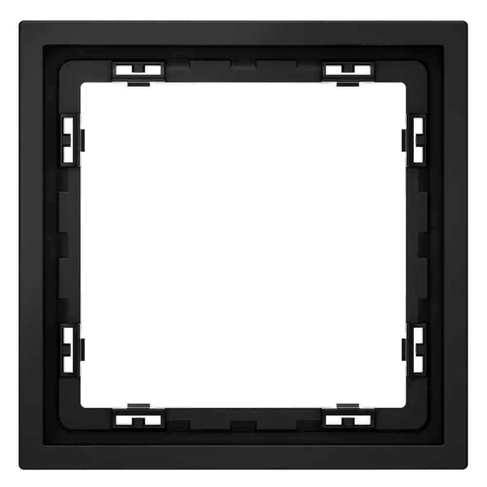 Рамка пластиковая VOLTUM S70 на 1 пост, (черный матовый)