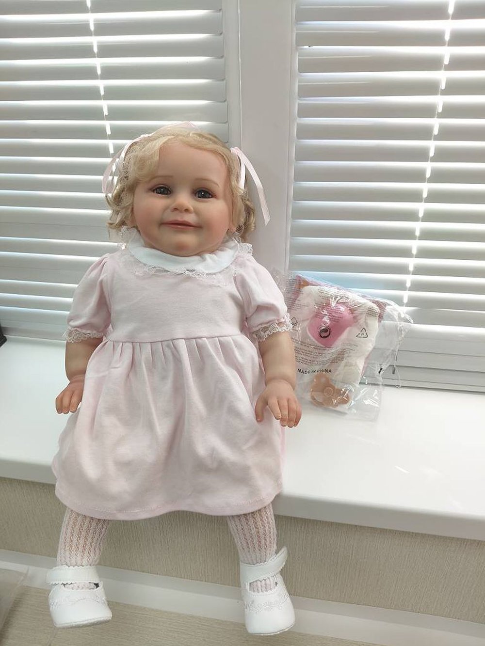 Уценка Кукла Реборн мягконабивная 60см в пакете (FA-580)