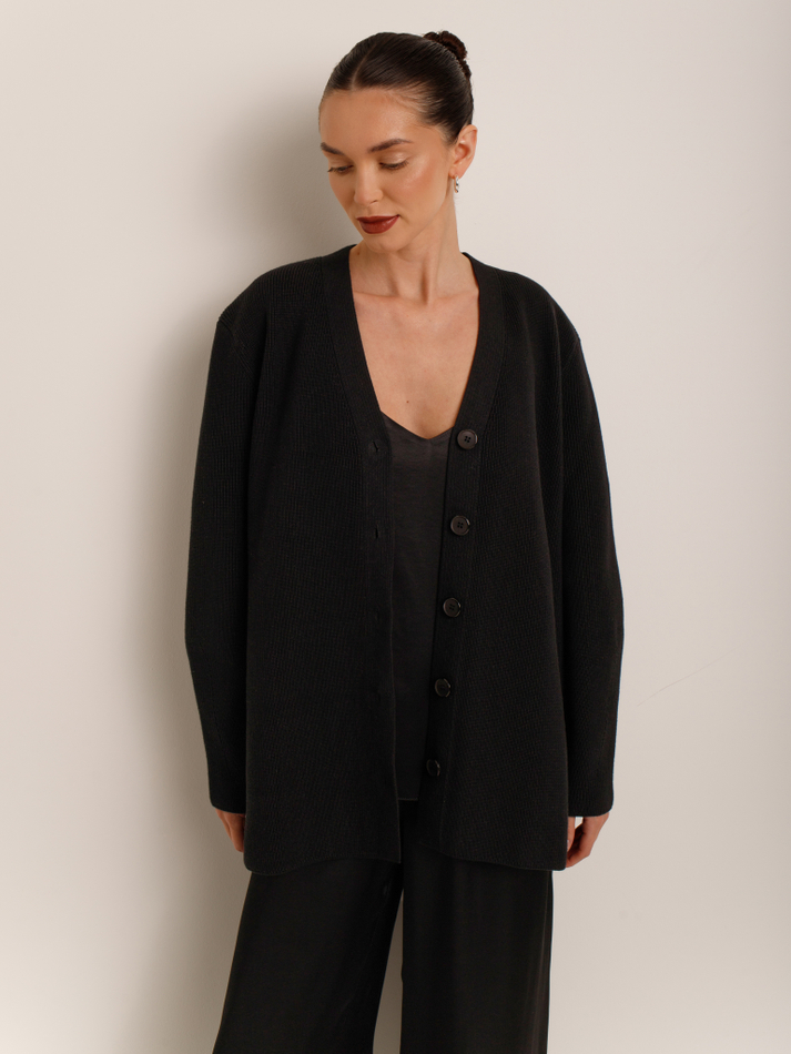 Кардиган удлиненный из хлопка