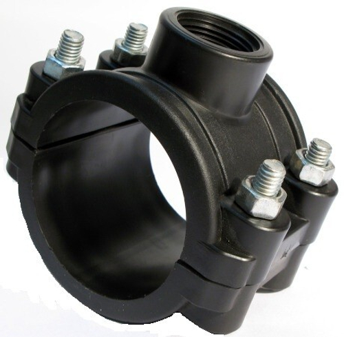 Седло ПЭ 25х3/4 крепление болт (20/300)