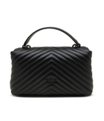 Кожаная сумка-мессенджер love lady puff classic Pinko - черный(100043 A0GK)