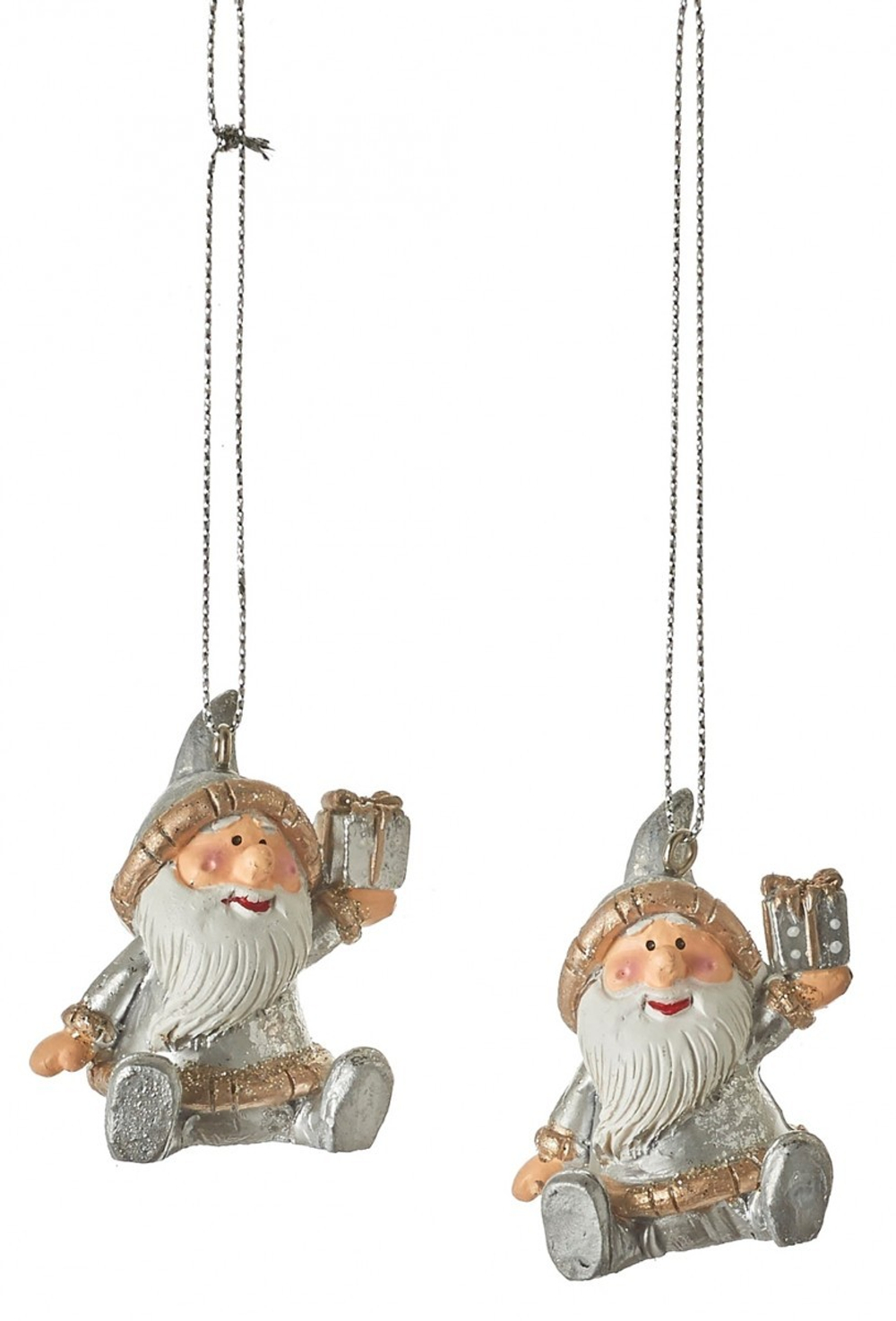 Подвеска 3.5х3х5см House of Seasons Санта золото в ассортименте 2 вида