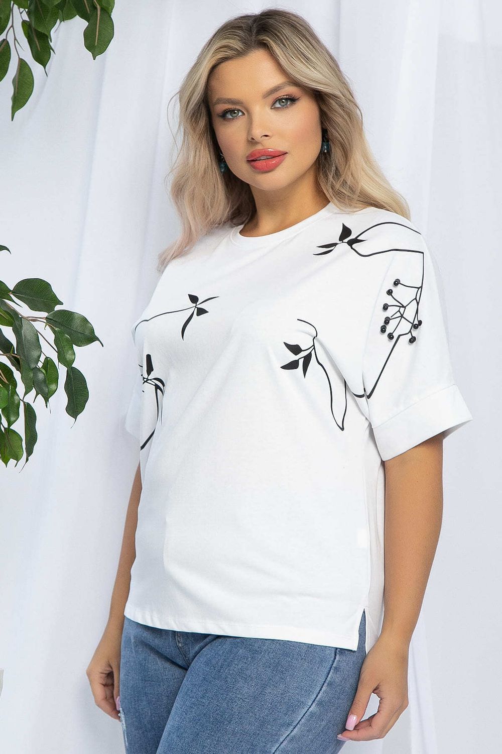 Блуза Ампир (белая) Б13166-20М LT Collection