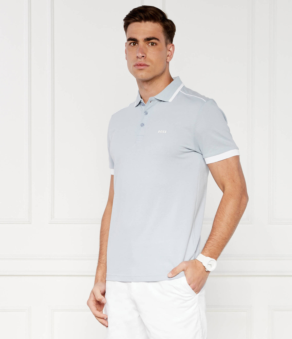 Поло Paddy 1 BOSS GREEN - голубой(50512995)