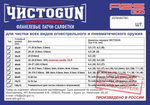 Патчи ЧИСТОGUN фланель, к..22-.27, квадрат 40х40 мм, 100 шт., белый