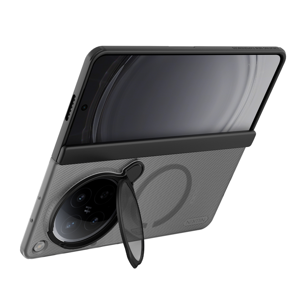 Чехол прозрачный тонированный с MagSafe на OPPO Find N6, серия Super Frosted Shield Prop Magnetic (версия с прозрачной крышкой объектива) от Nillkin