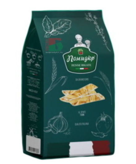 Макароны "Помидюр" Перья рифленые 450г. Лида
