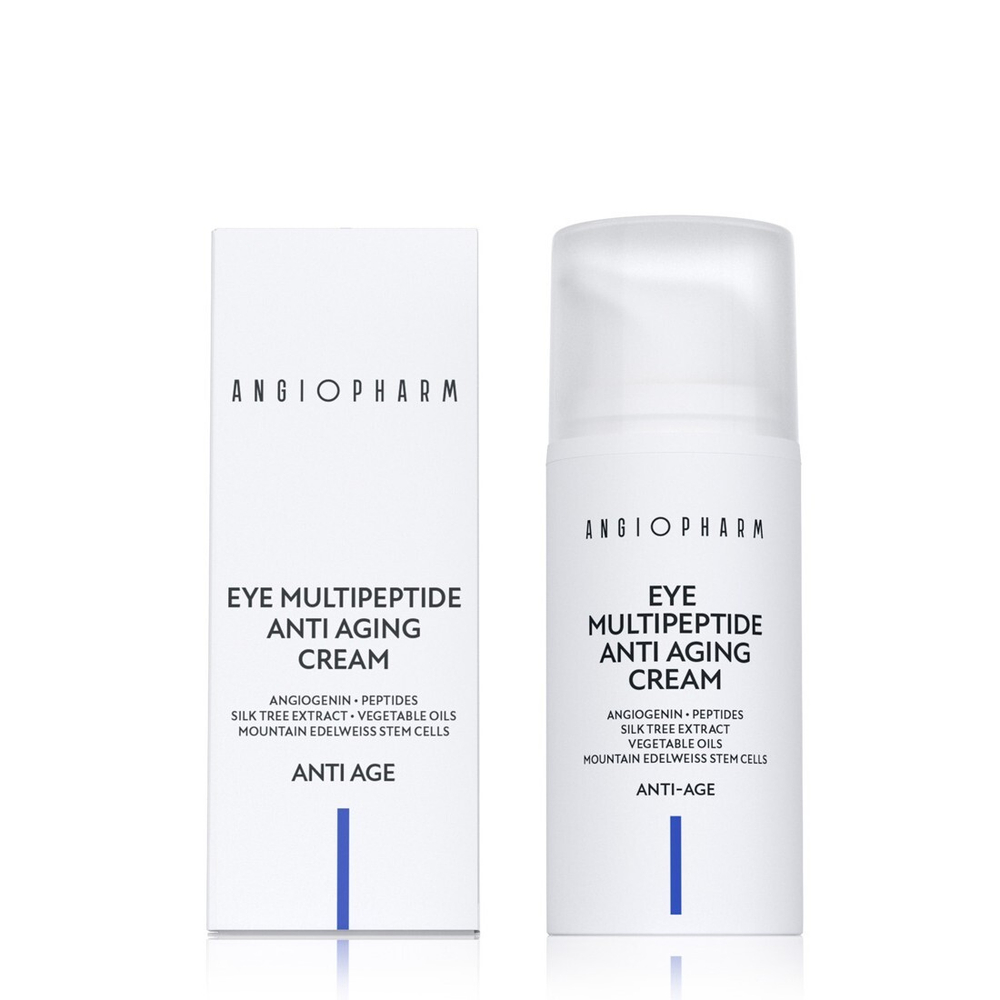 ANGIOPHARM Eye multipeptide anti aging Крем вокруг глаз Омолаживающий мультипептидный 30мл (88313)