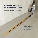 Душевой трап RGW SDR-52Gb 76215280-06 80 золото брашированное