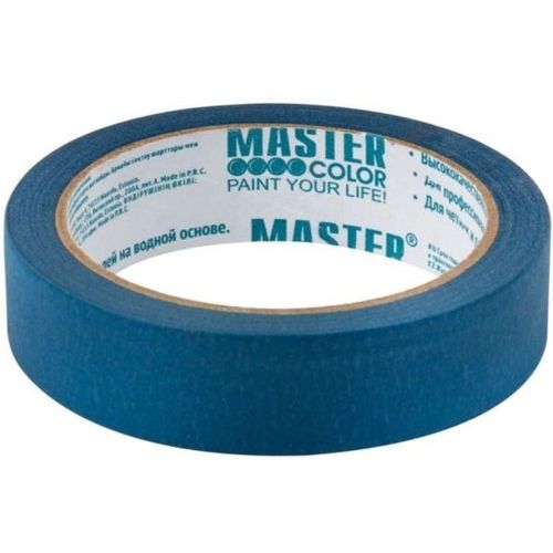 Лента малярная 24 мм 25 м для наружных работ УФ-стойкая синяя Master Color