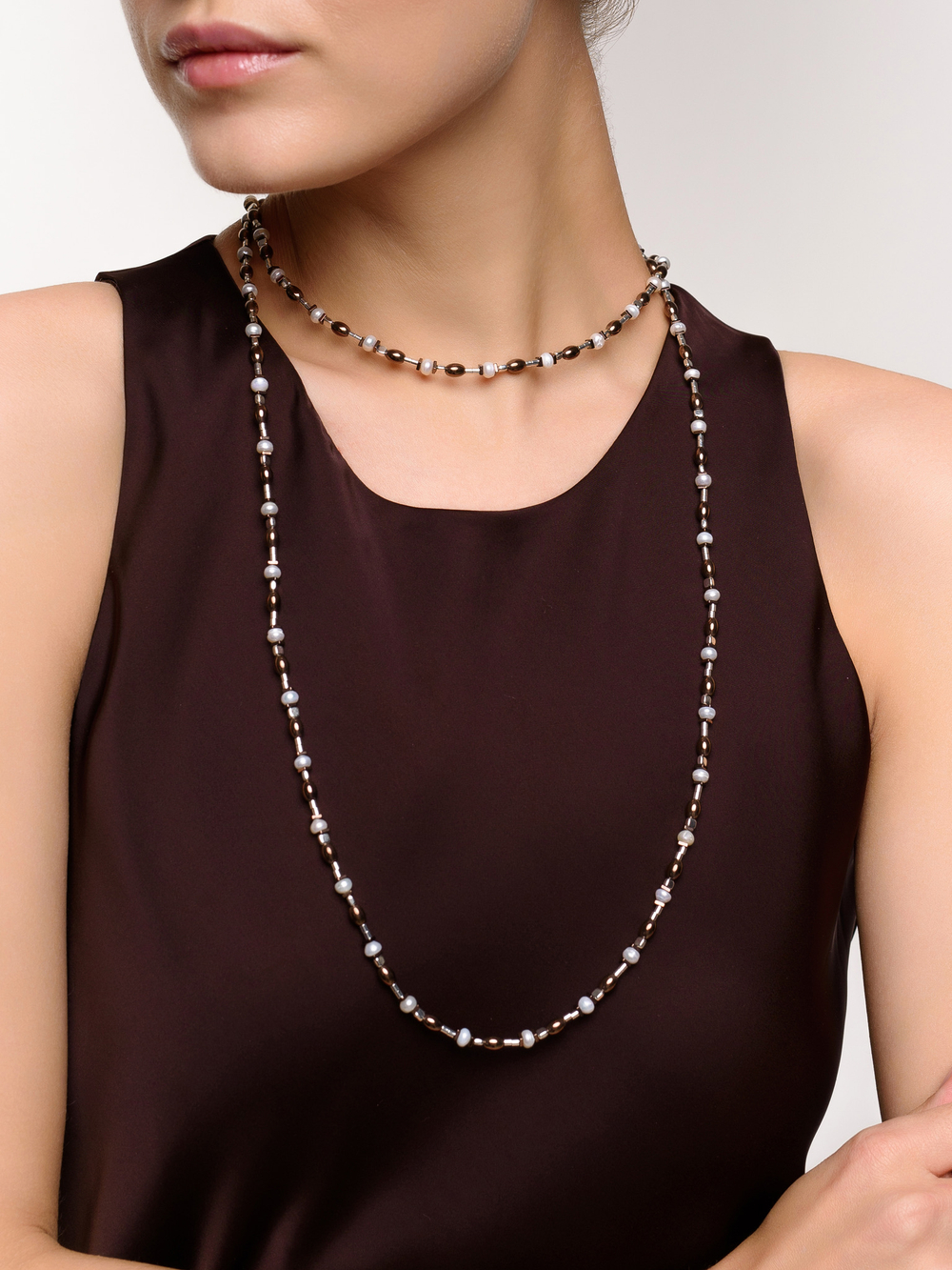 Сотуар "Grain brown pearl" Silver