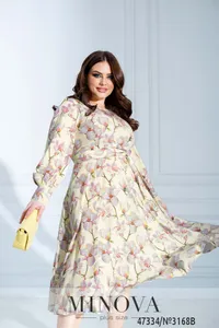 Платье 3168B-лимонный Minova