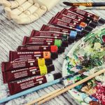 Краски масляные художественные BRAUBERG ART PREMIERE, 12 цв по 12 мл, проф. серия, в тубах, 191455