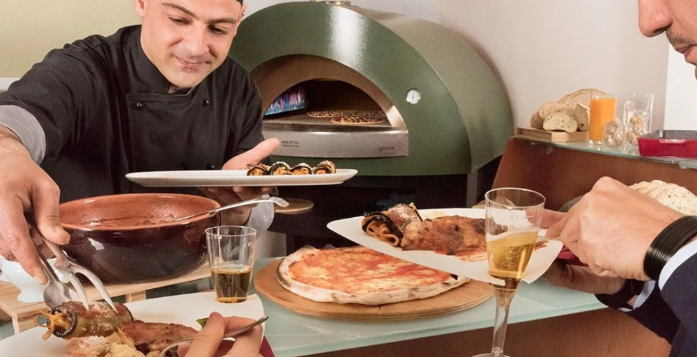 Печь для пиццы на дровах и газе ALFA PIZZA Opera