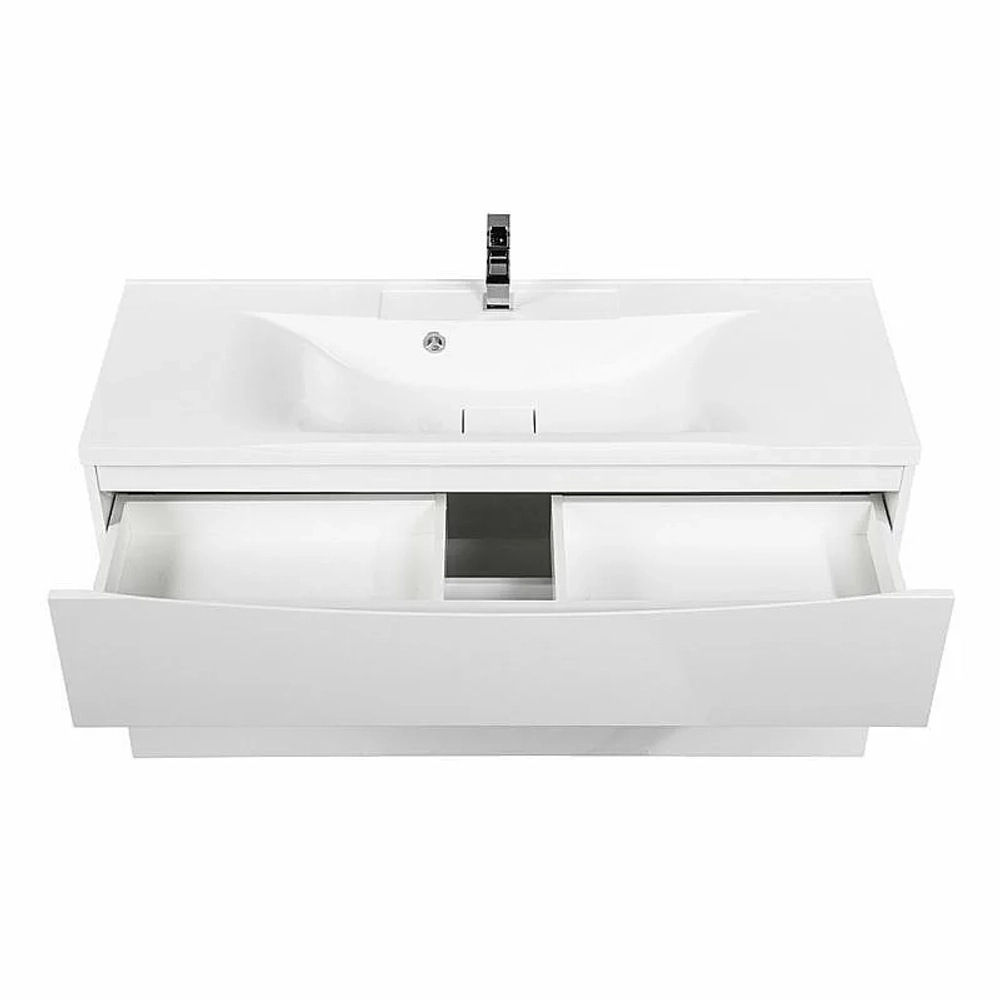 Тумба с раковиной BelBagno MARINO-H60-1100 Bianco Lucido