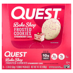 Quest Nutrition, Bake Shop, глазированное печенье, со вкусом клубничного торта, 8 пакетиков по 50 г (1,76 унции)
