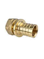 Муфта аксиальная, латунь, внутренняя резьба,32х 1", желтый, RTP (60/10)