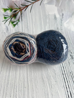 Пряжа носочная Аркобалено радужный микс 102г