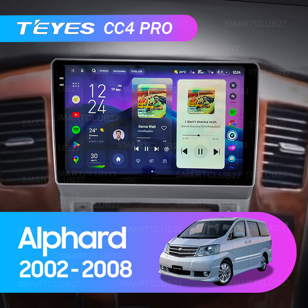Teyes CC4 Pro 9" для Toyota Alphard 2002-2005