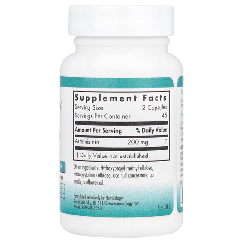 Nutricology, артемизинин, 90 вегетарианских капсул