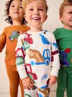 Пижама для мальчика Next K98-563, 3 шт., Оранжевый, Молочный, Зеленый