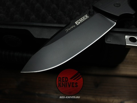 Нож Cold Steel 5 Max - руокять черный G10, черный клинок