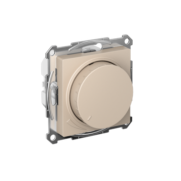 Светорегулятор поворотно-нажимной AtlasDesign (диммер) LED RC 400Вт мех. песочн. SE ATN001223