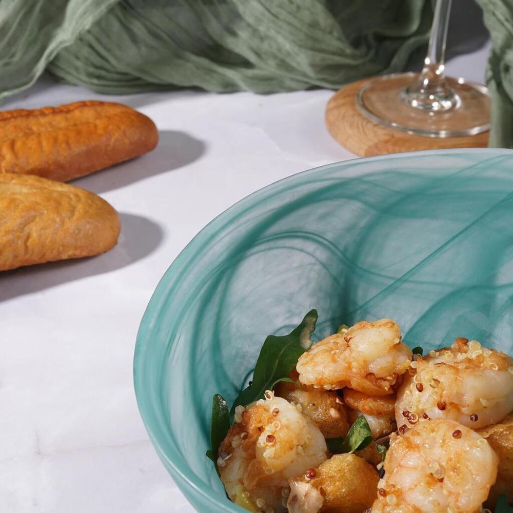 Салатник 600 мл d 15 см h11 см   конус матовое стекло P.L. Proff Cuisine [4]