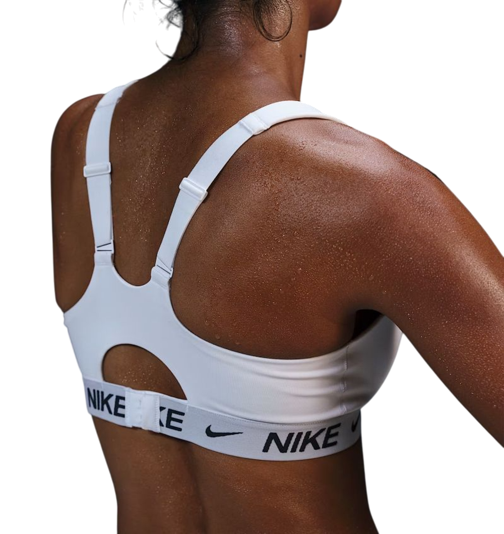 Теннисный бюстгальтер Nike Indy With Strong Support Padded Adjustable Sports - white/stone mauve/black